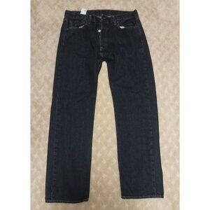 Levi's 501 Original Fit Jeans Men 34x30 Dark Wash Button Fly Straight Leg Denim